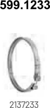 ASSO 599.1233 - Кронштейн, втулка, система випуску autocars.com.ua