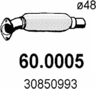 ASSO 60.0005 - Каталізатор autocars.com.ua