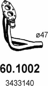 ASSO 60.1002 - Труба вихлопного газу autocars.com.ua