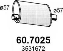 ASSO 60.7025 - Глушитель выхлопных газов, конечный autodnr.net