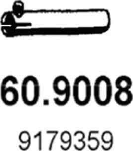 ASSO 60.9008 - Труба выхлопного газа avtokuzovplus.com.ua