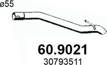 ASSO 60.9021 - Труба вихлопного газу autocars.com.ua