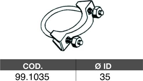 ASSO 99.1035 - З'єднувальні елементи, система випуску autocars.com.ua