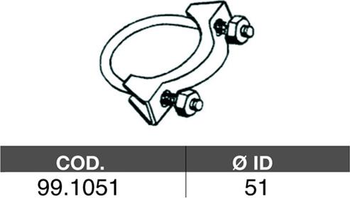 ASSO 99.1051 - З'єднувальні елементи, система випуску autocars.com.ua