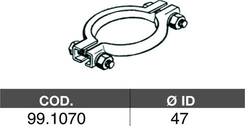 ASSO 99.1070 - З'єднувальні елементи, система випуску autocars.com.ua