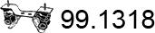 ASSO 99.1318 - Кронштейн, втулка, система випуску autocars.com.ua