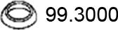 ASSO 99.3000 - Уплотнительное кольцо, труба выхлопного газа avtokuzovplus.com.ua