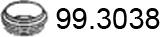 ASSO 99.3038 - Кільце ущільнювача, труба вихлопного газу autocars.com.ua