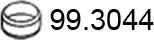 ASSO 99.3044 - Кільце ущільнювача, труба вихлопного газу autocars.com.ua