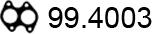 ASSO 99.4003 - Прокладка, труба вихлопного газу autocars.com.ua