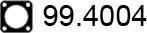 ASSO 99.4004 - Прокладка, труба вихлопного газу autocars.com.ua