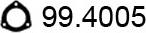 ASSO 99.4005 - Прокладка, труба вихлопного газу autocars.com.ua