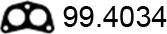 ASSO 99.4034 - Прокладка, труба вихлопного газу autocars.com.ua