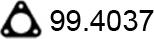ASSO 99.4037 - Прокладка, труба вихлопного газу autocars.com.ua