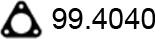ASSO 99.4040 - Прокладка, труба вихлопного газу autocars.com.ua
