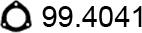 ASSO 99.4041 - Прокладка, труба вихлопного газу autocars.com.ua