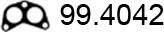 ASSO 99.4042 - Прокладка, труба вихлопного газу autocars.com.ua
