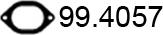 ASSO 99.4057 - Прокладка, труба вихлопного газу autocars.com.ua