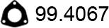 ASSO 99.4067 - Прокладка, труба выхлопного газа autodnr.net
