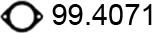 ASSO 99.4071 - Прокладка, труба выхлопного газа avtokuzovplus.com.ua