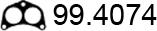 ASSO 99.4074 - Прокладка, труба выхлопного газа avtokuzovplus.com.ua