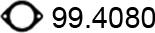 ASSO 99.4080 - Прокладка, труба вихлопного газу autocars.com.ua