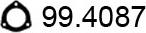 ASSO 99.4087 - Прокладка, труба вихлопного газу autocars.com.ua