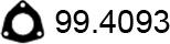ASSO 99.4093 - Прокладка, труба выхлопного газа autodnr.net