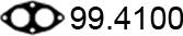 ASSO 99.4100 - Прокладка, труба вихлопного газу autocars.com.ua
