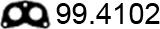 ASSO 99.4102 - Прокладка, труба выхлопного газа avtokuzovplus.com.ua