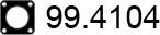 ASSO 99.4104 - Прокладка, труба вихлопного газу autocars.com.ua