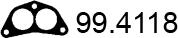 ASSO 99.4118 - Прокладка, труба вихлопного газу autocars.com.ua