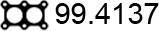 ASSO 99.4137 - Прокладка, труба вихлопного газу autocars.com.ua