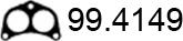 ASSO 99.4149 - Прокладка, труба вихлопного газу autocars.com.ua