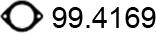 ASSO 99.4169 - Прокладка, труба вихлопного газу autocars.com.ua