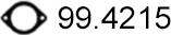 ASSO 99.4215 - Прокладка, труба вихлопного газу autocars.com.ua