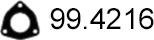 ASSO 99.4216 - Прокладка, труба выхлопного газа avtokuzovplus.com.ua
