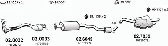 ASSO ART0025 - Система випуску ОГ autocars.com.ua