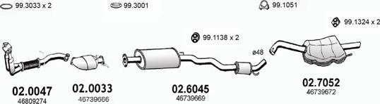 ASSO ART0027 - Система випуску ОГ autocars.com.ua