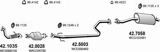 ASSO ART0193 - Система випуску ОГ autocars.com.ua