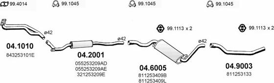 ASSO ART0197 - Система випуску ОГ autocars.com.ua