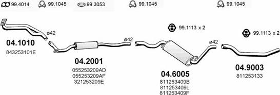 ASSO ART0206 - Система випуску ОГ autocars.com.ua