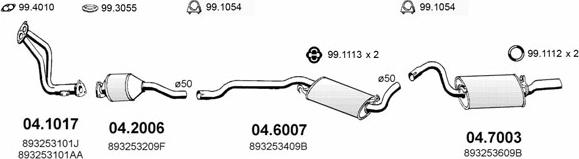 ASSO ART0211 - Система випуску ОГ autocars.com.ua