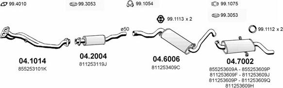 ASSO ART0212 - Система випуску ОГ autocars.com.ua