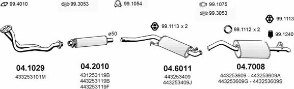 ASSO ART0261 - Система випуску ОГ autocars.com.ua