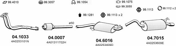 ASSO ART0265 - Система випуску ОГ autocars.com.ua