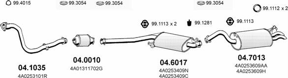 ASSO ART0267 - Система випуску ОГ autocars.com.ua
