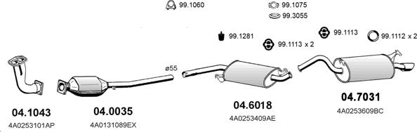 ASSO ART0271 - Система випуску ОГ autocars.com.ua
