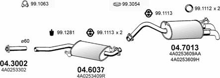 ASSO ART0286 - Система випуску ОГ autocars.com.ua