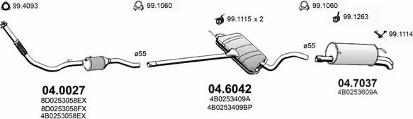 ASSO ART0290 - Система випуску ОГ autocars.com.ua